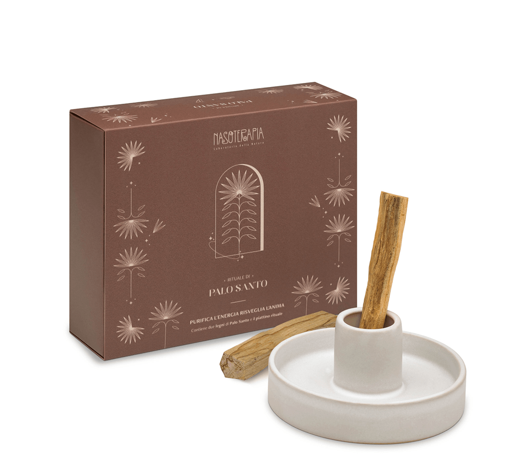 KIT PALO SANTO LEGNI E PIATTO RITUALE